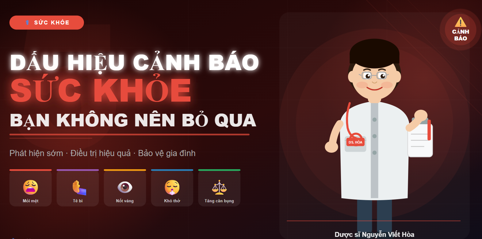 Dấu hiệu cảnh báo sức khỏe