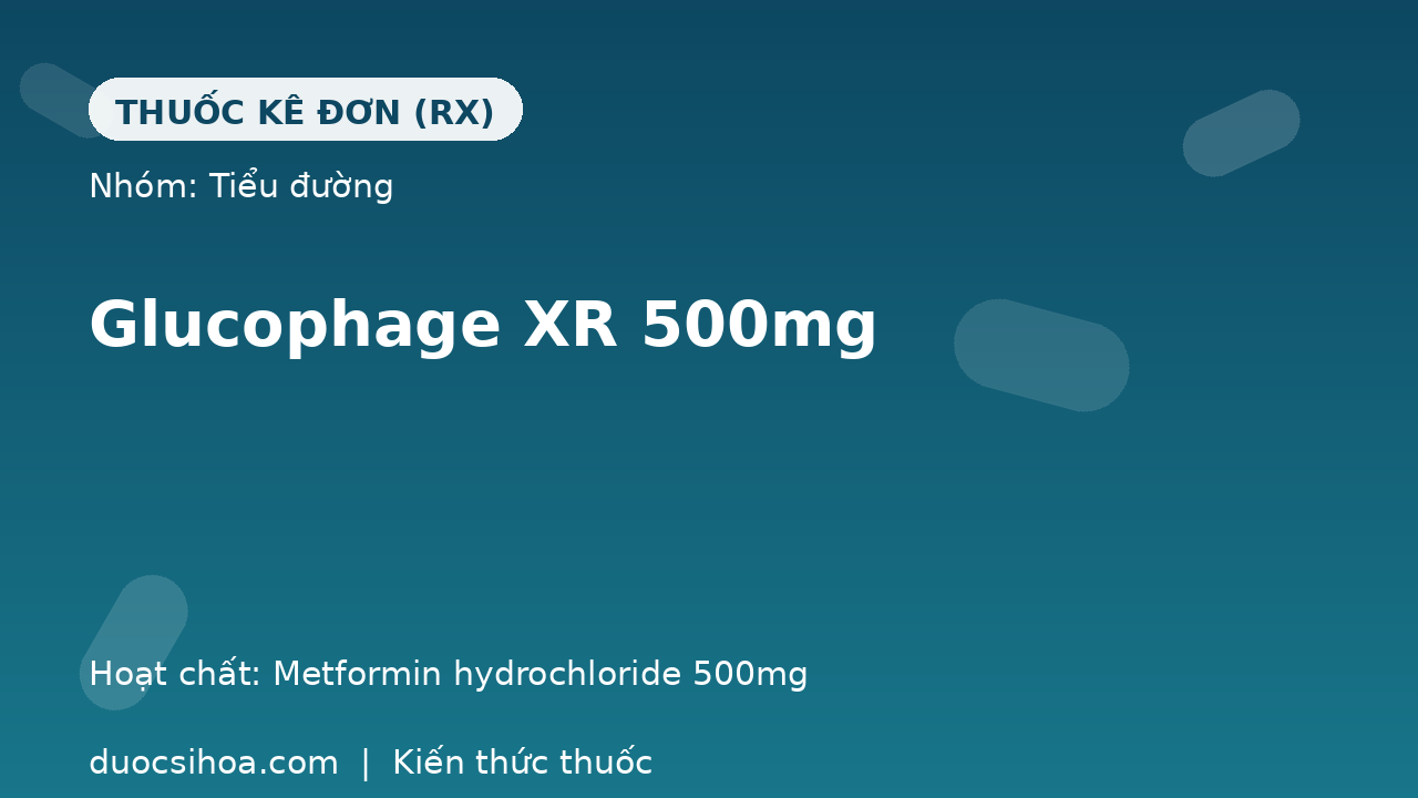 Glucophage XR 500mg